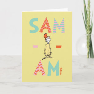 Carte Les œufs verts et le jambon Sam-I-Am