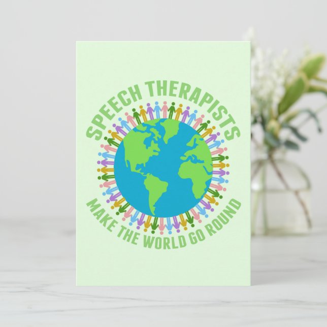 Carte Les orthophonistes font tourner le monde SLP (Debout devant)