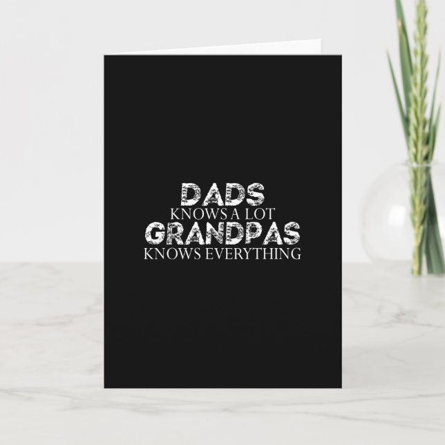 Carte Les papas connaissent beaucoup (Devant)
