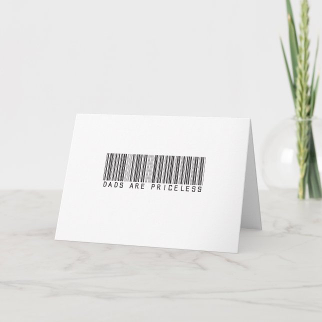 Carte Les papas sont inestimables (Devant)