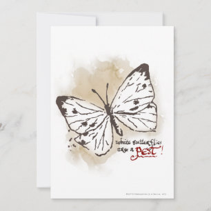Carte Les papillons blancs sont un animal nuisible
