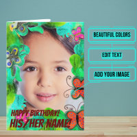 Les papillons sont Miracles Aquarelle Anniversaire