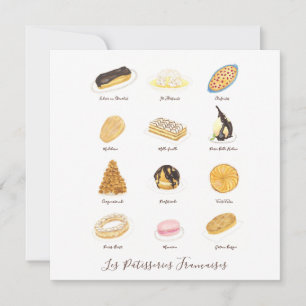 Carte Les Pâtisserie Françaises