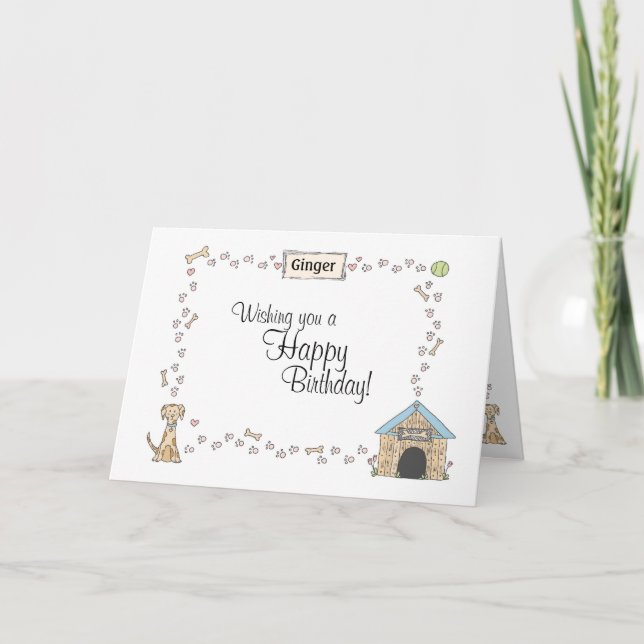 Carte Les pattes de chien (Devant)