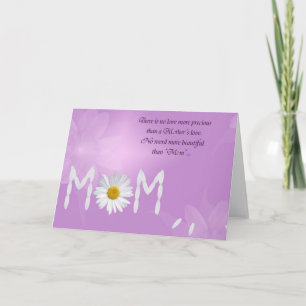 Carte Les pétales de marguerite de maman