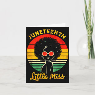 Carte Les petits enfants manquent juneteenth célèbrent f