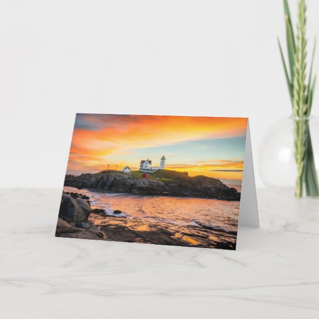 Carte Les phares | Nubble Lighthouse Maine (Devant)