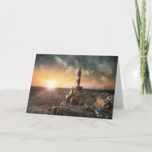 Carte Les phares Phare rouge et blanc