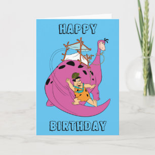 Carte Les Pierrafeu   Fred Sliding Down Tail