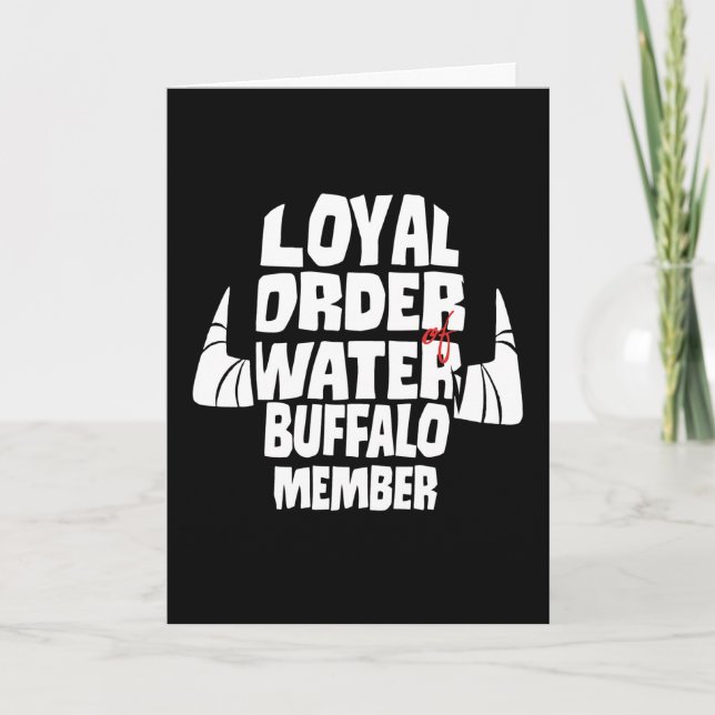 Carte Les Pierrafeu | Loyal Order Water Buffalo Membre (Devant)