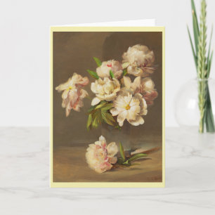 Carte Les pivoines dans un vase, Charles Ethan Porter