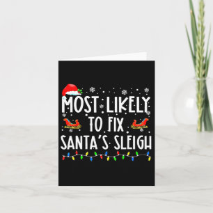 Carte Les Plus Susceptibles De Corriger Père Noël Sleigh