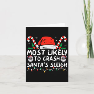 Carte Les Plus Susceptibles D'Écraser Père Noël Sleigh C