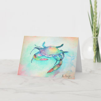 Carte Les premières peintures d'Alecia - "Le crabe bleu"