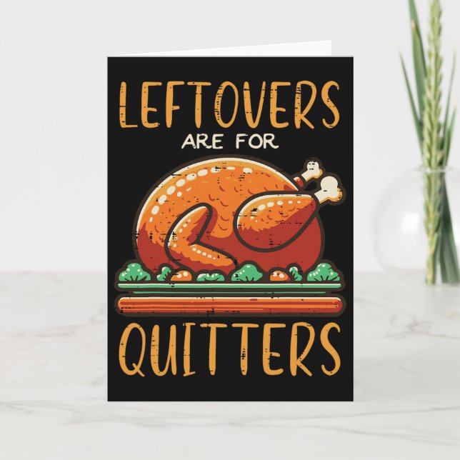 Carte Les Restes De Thanksgiving Sont Pour Les Hommes Dr (Devant)