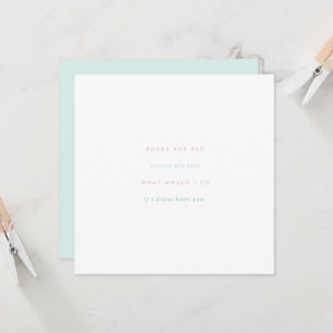 Carte Les roses Sont Des Violettes Rouges Bleues