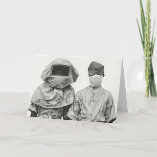 Carte Les salutations de la mise en quarantaine ont couv