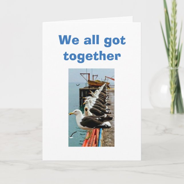 CARTE LES SEAGULLS SE SONT RASSEMBLÉS ET ONT ATTERRI POU (Devant)