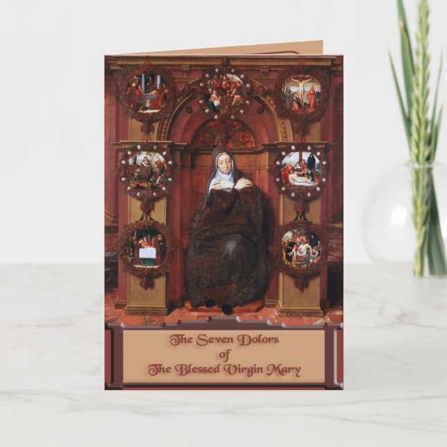Carte Les Sept Douleurs de la Sainte Vierge Marie (Devant)