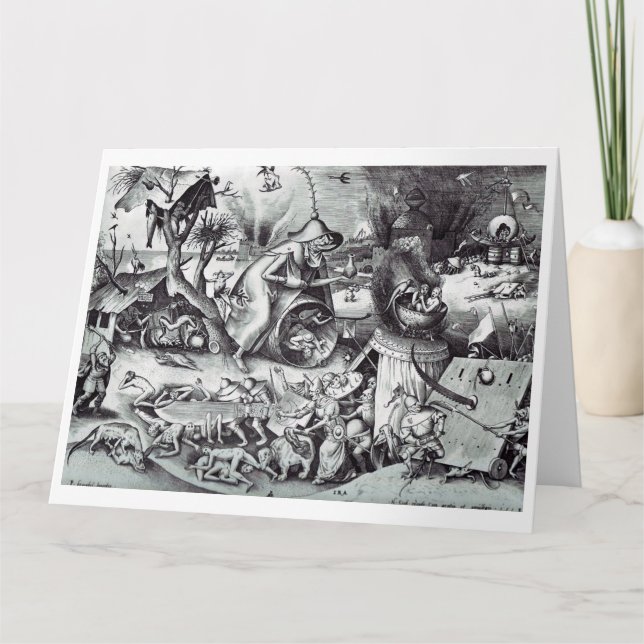 Carte Les Sept Péchés Mortels, Pieter Bruegel (Devant)