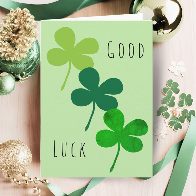 Carte Les Shamrocks de Good Luck Green (Créateur téléchargé)