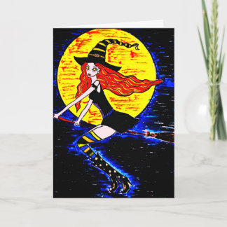 Carte Les sorcières d'Halloween