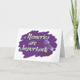 Carte Les souvenirs sont importants Alzheimer Sensibilis