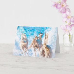 CARTE LES TAILLES D'HIVER DE HORSE ARABIENNE