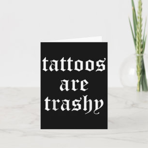 Carte Les Tatouages Drôle Sont Des Femmes Hommes Trashy
