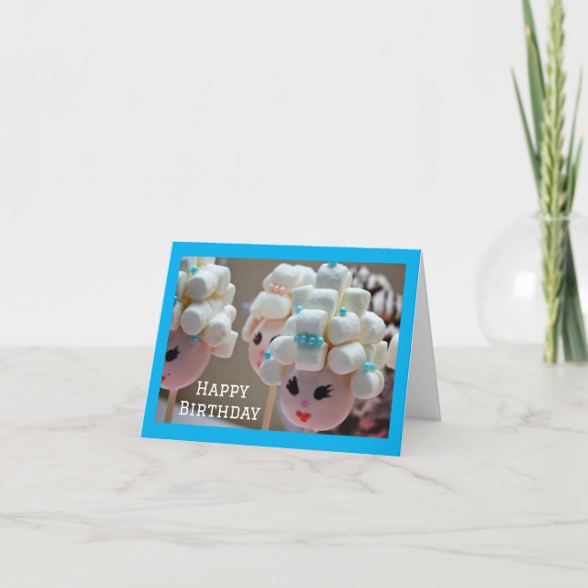 Carte *LES TÊTES MARSHMELLOW DISENT *JEUX 10e ANNIVERSAI (Devant)