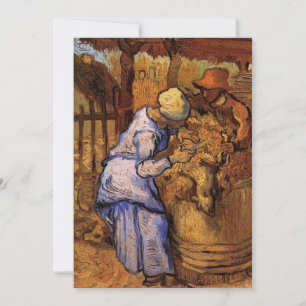 Carte Les Tondeurs de moutons (d'après Millet) par Vince