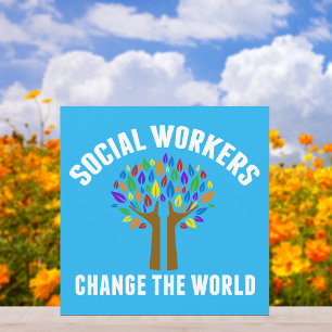 Carte Les travailleurs sociaux changent le monde magnifi