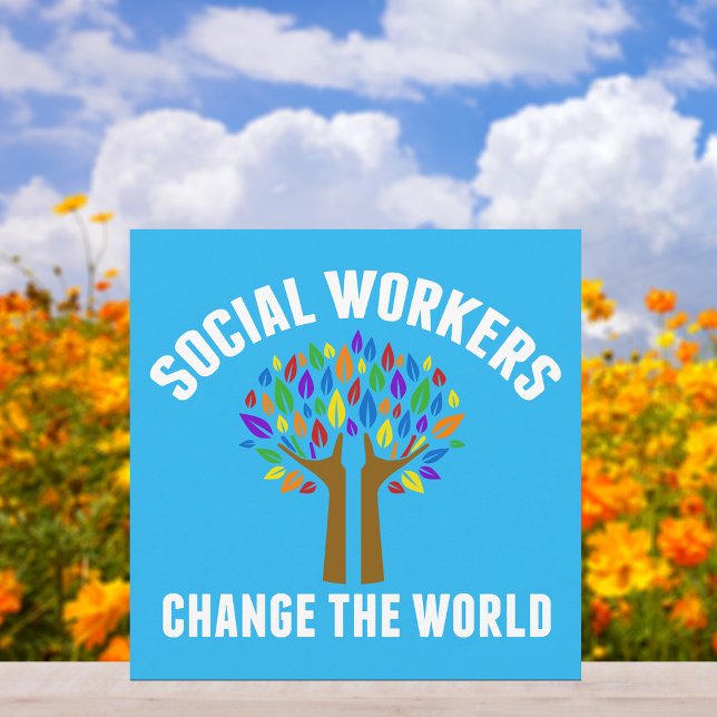 Carte Les travailleurs sociaux changent le monde magnifi (Créateur téléchargé)