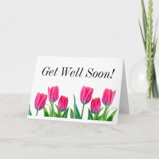 Carte Les Tulipes Du Printemps Se Portent Bien Bientôt !