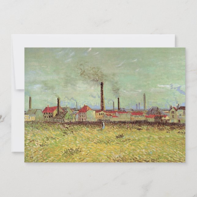 Carte Les usines à Asnieres par Vincent van Gogh (Devant)