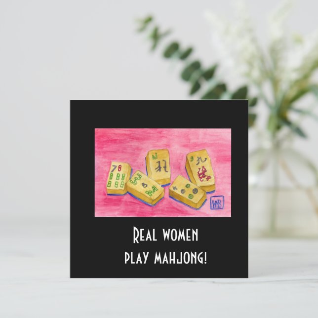 Carte Les vraies femmes jouent au Mahjong (Debout devant)