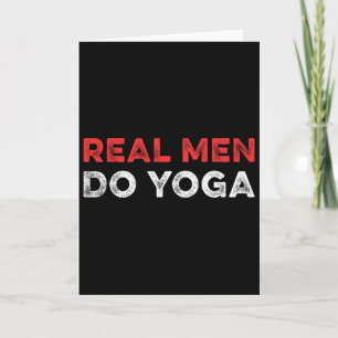 Carte Les vrais hommes font du yoga instructeur de médit