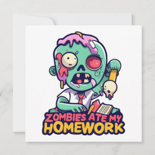 Carte Les zombies ont mangé mes devoirs