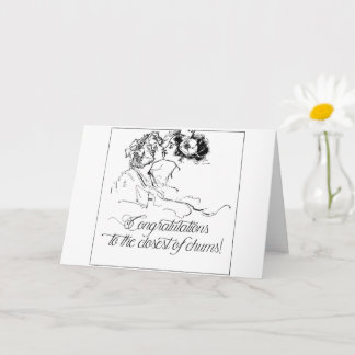 Carte Lesbian Bisexual Félicitations Mariage