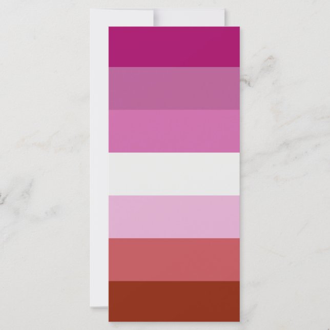 Carte Lesbian Pride Flag LGBTQ (Devant)