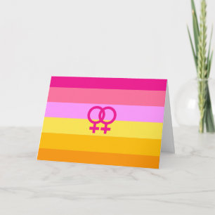 Carte Lesbienne Dawn Pride Femmes qui aiment les femmes