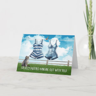 Carte Lesbienne enchantée de passer avec vous maillots d