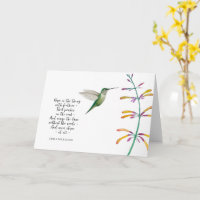 "L'espoir est" Colibri