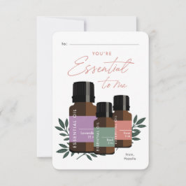 Carte L'essentiel pour moi la Saint-Valentin en classe