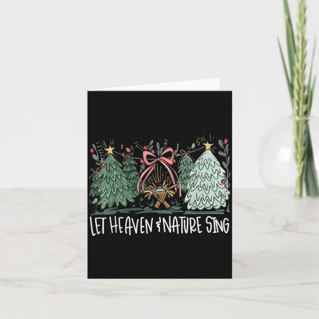 Carte Let Heaven &amp; Nature Sing Christmas Baby Jesus  (Devant)