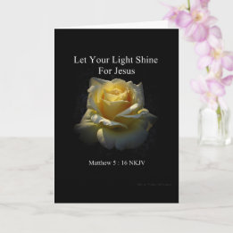 Carte Let Your Light Shine Faith Card by Stan