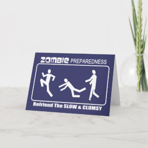 Carte L'état de préparation de zombi traitent en ami la