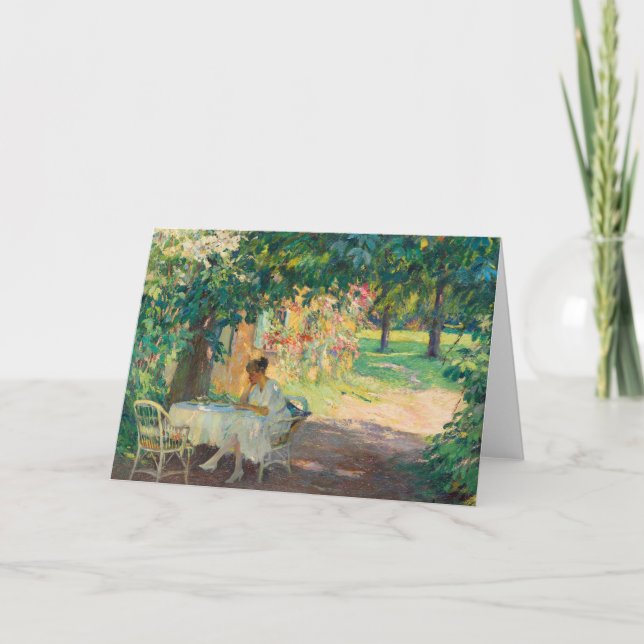 Carte L'été dans le jardin | Edward Cucuel (Devant)