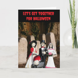 Carte Let's get together for Halloween.