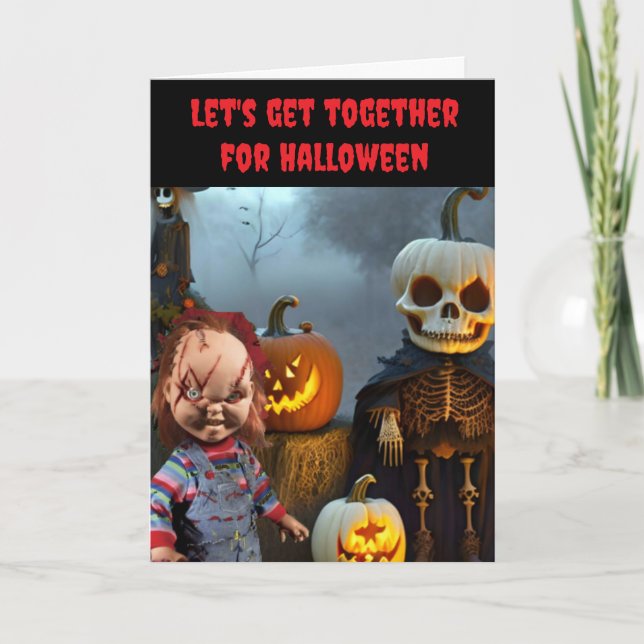 Carte Let's get together for Halloween. (Devant)